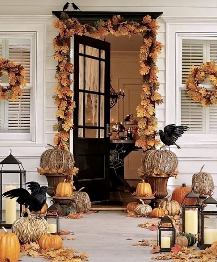 front porch outdoor fall decor ideas