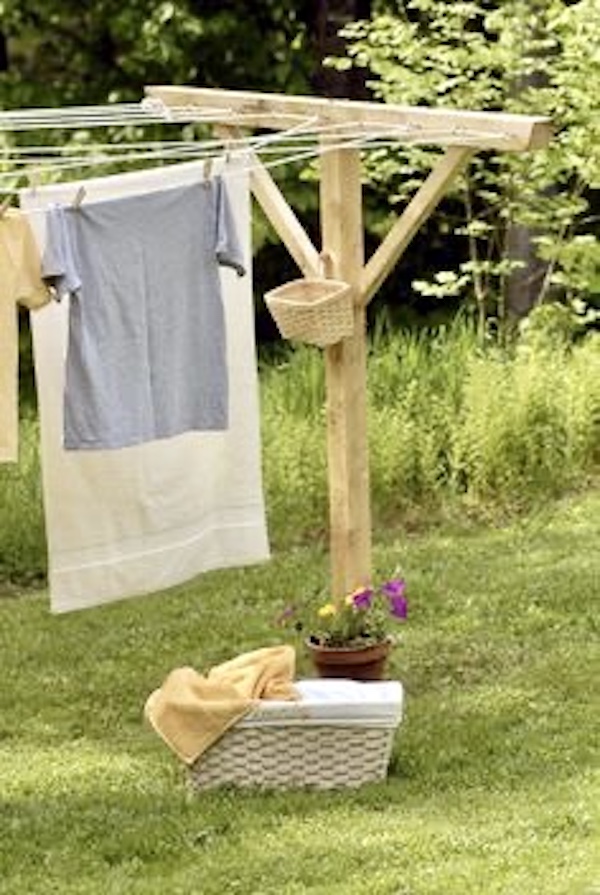 Clothesline Vs. Clothes Dryer - One Hundred Dollars a Month